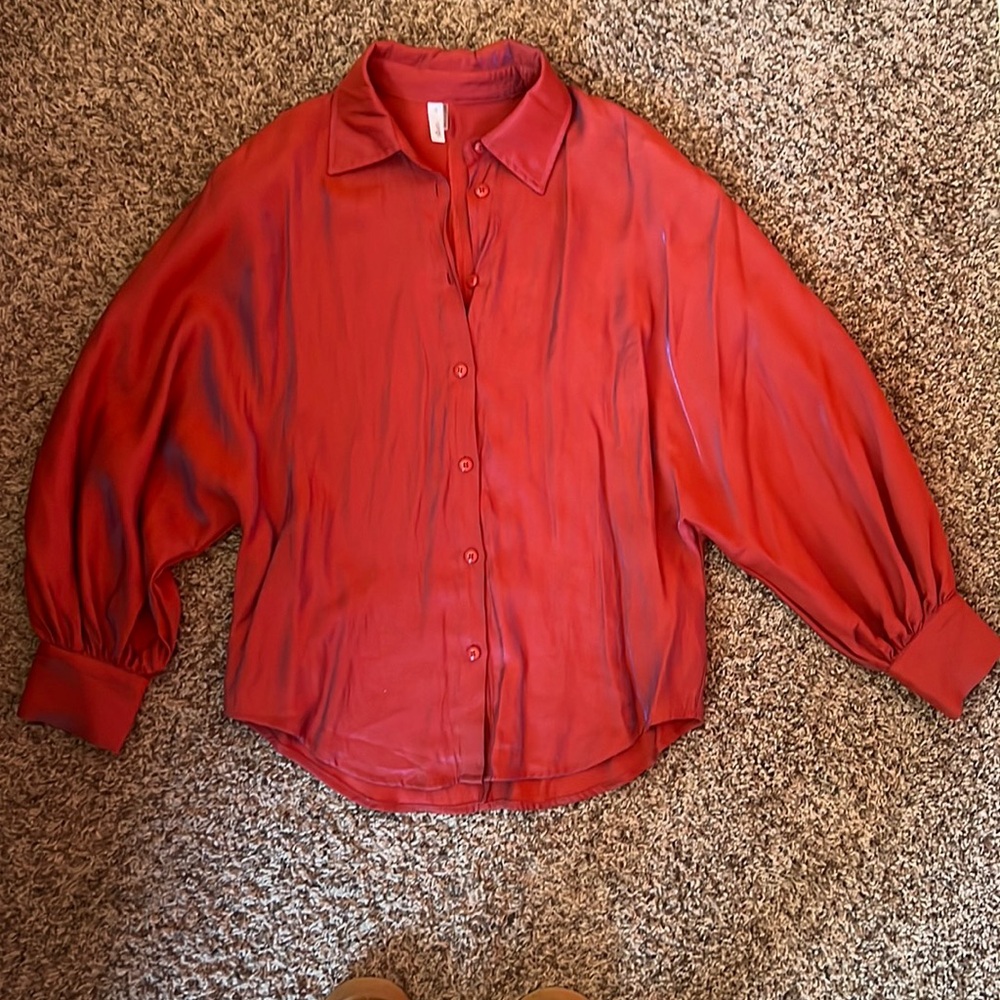 Simmers Red Button Down